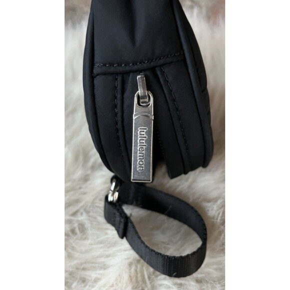 Black Lululemon 4” Round Coin Purse, 1.75” Wide “Items of Importance” Belt Bag - Picture 2 of 10